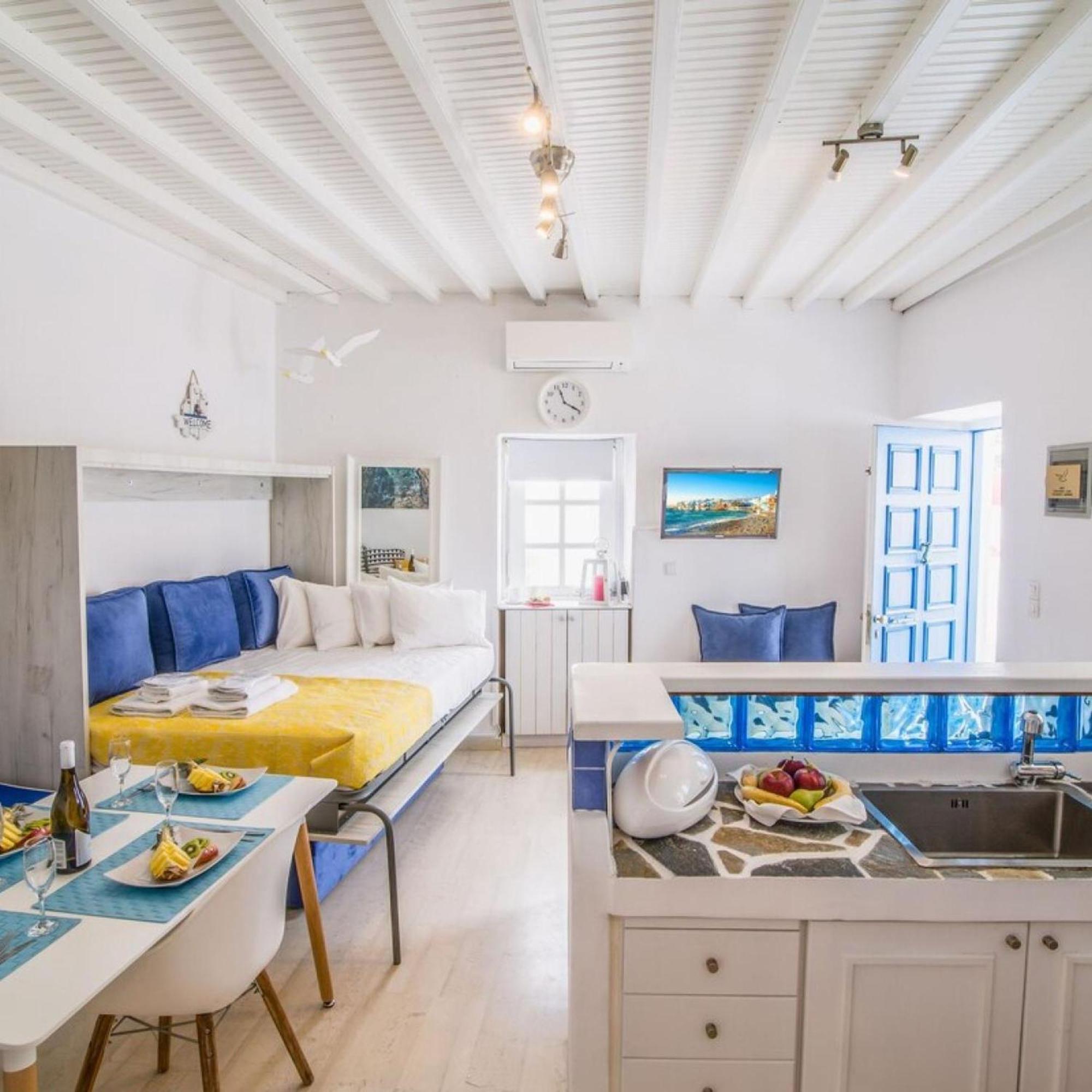 Like A White Seagull In Mykonos! Apartment Mykonos Town Екстериор снимка